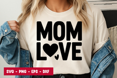 Mom Love Bold Typography SVG PNG Product Image 1