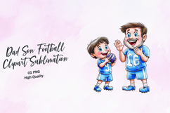 Dad Son Hug Clipart Sublimation PNG Product Image 1