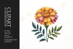 Yellow Flower Clipart PNG Product Image 1