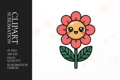 Smiling Daisy Clipart PNG Product Image 1