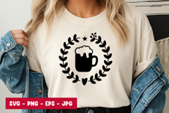 Pumpkin Mug Wreath SVG PNG Product Image 1