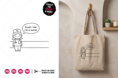 Trust Me I'm Nurse Split Monogram Clipart SVG Product Image 1