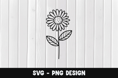 Flower svg, Flower silhouette png Product Image 1