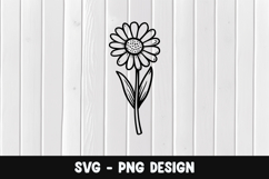 Flower svg, Flower silhouette png Product Image 1