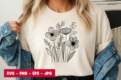Daisy Wildflower SVG PNG Product Image 1