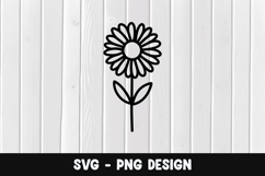 Flower svg, Flower silhouette png Product Image 1