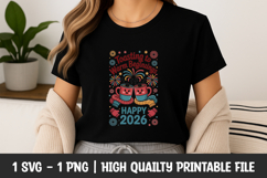 Happy New Year 2026 Confetti SVG Product Image 1