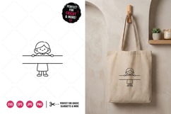 Trust Me I'm Teacher Split Monogram Clipart SVG Product Image 1