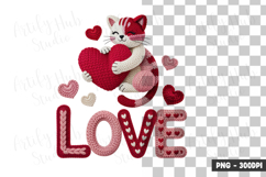 Cute Bear Love Illustration Clipart PNG Product Image 1