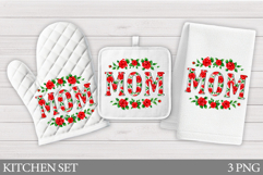 Mother's Day Kitchen Set. Mom Sublimation Product Image 1
