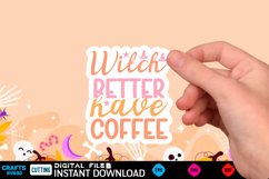 Halloween sticker Svg Design,Halloween Quotes Spooky Hallowe Product Image 1