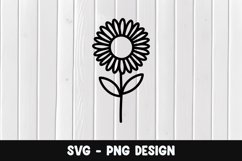 Flower svg, Flower silhouette png Product Image 1