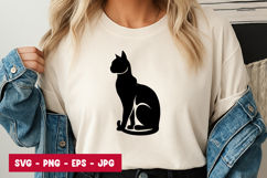 Sitting Cat SVG PNG Product Image 1