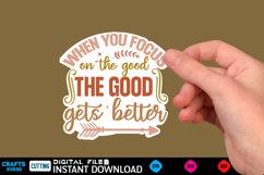 Inspirational Sticker Sticker Design, motivational quotes Product Image 1