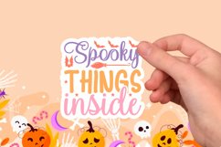 Halloween sticker Svg Design,Halloween Quotes Spooky Hallowe Product Image 1