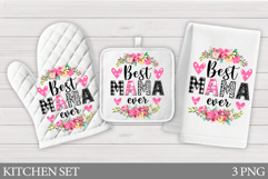 Mother's Day Kitchen Set Design. Mother's Day Sublimation Product Image 1