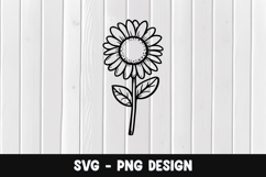Flower svg, Flower silhouette png Product Image 1
