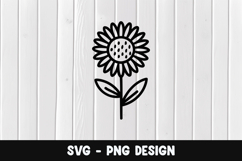 Flower svg, Flower silhouette png Product Image 1