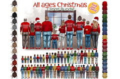 Christmas Family Bundle, Mother, Father, Kids, Grandparents Product Image 1
