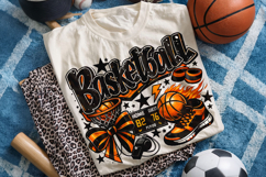 Basketball PNG Sublimation Design, Basketball Mom, Game Day Product Image 1