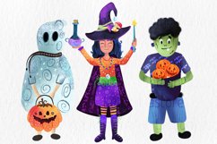 Halloween trio monsters png, Halloween Kids sublimation Product Image 1