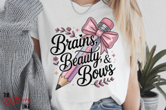 School PNG, Pink Pencil PNG, Brains Beauty and Bows PNG Product Image 3