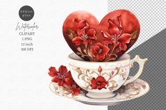 Heart clipart, Valentines Day clipart, Love clipart Product Image 1