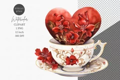 Heart clipart, Valentines Day clipart, Love clipart Product Image 1