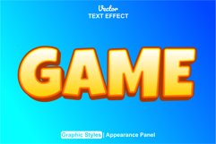 game text effect with orange color. Product Image 1
