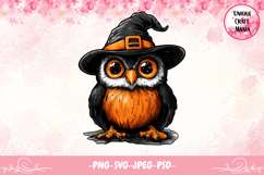 Halloween Cartoon Owl Design Product Image 1