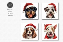 Christmas dogs clipart, Christmas clipart, Dog clipart Product Image 1