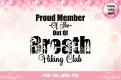 Out Of Breath Hiking Club Design Product Image 1