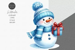 Snowman clipart, Christmas clipart, Winter clipart Product Image 1
