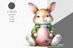 Easter clipart, Bunny clipart, Watercolor clipart Product Image 1
