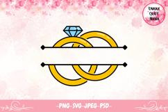Wedding Ring Split Monogram Product Image 1