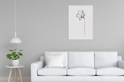 Floral Line Art Digital Print Frame not include Product Image 1