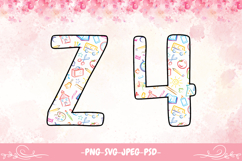 School Supply Alphabet Product Image 2