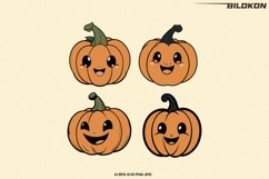 Cartoon Halloween Pumpkin SVG, Halloween Pumpkin Design SVG Product Image 1