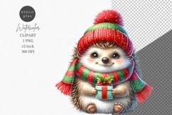 Hedgehog clipart, Watercolor clipart, Animals clipart Product Image 1