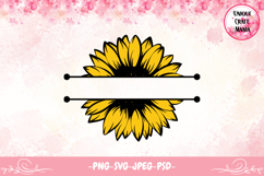 Sunflower Split Monogram Product Image 1