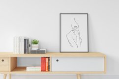 Woman Line Art Digital Print Frame not include Product Image 1