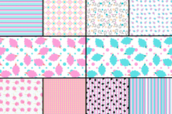 Cotton Candy Paper Pack, Digital Paper Pack, Candy Pattern Product Image 2