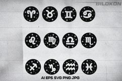 Zodiac horoscope signs SVG Vector Product Image 1