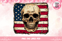American Flag Skull Design, Skull Product Image 1