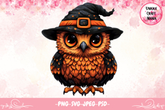Halloween Owl Design, Cartoon Owl Product Image 1