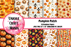 Pumpkin Patch Seamless Pattern Product Image 2