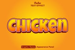 chicken text effect with orange color Product Image 1