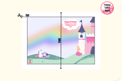 Princess Fantasy Birthday Card Product Image 2