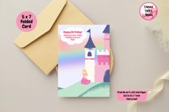 Princess Fantasy Birthday Card Product Image 1
