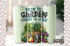 Born To Garden Tumbler Design, Gardening Tumbler PNG Product Image 1